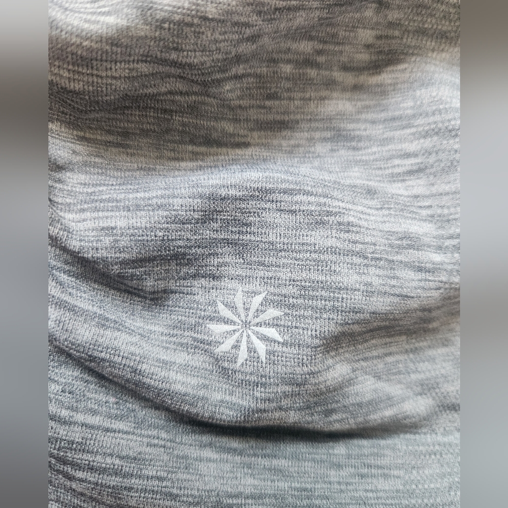 Athleta Speedlight Gray Racerback Tank Top Ruched Side Size Small - Picture 7 of 10
